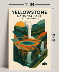 Yellowstone National Park A Natural Wonder Poster