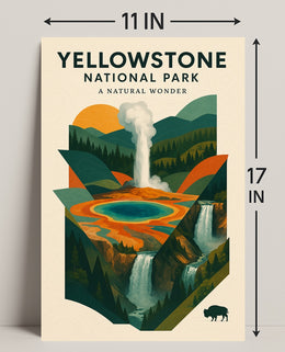Yellowstone National Park A Natural Wonder Poster