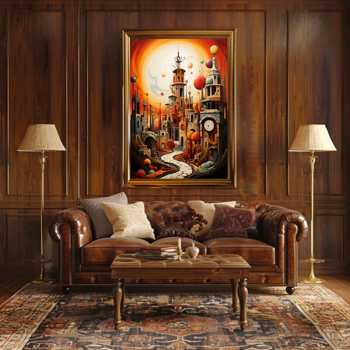 Surreal Dreamlike Cityscape Fantasy or Mythology Poster