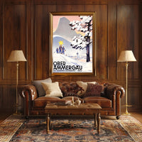 Oberammergau A Sunny Ski Paradise Poster