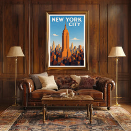 New York City Skyline Poster PosterGoat