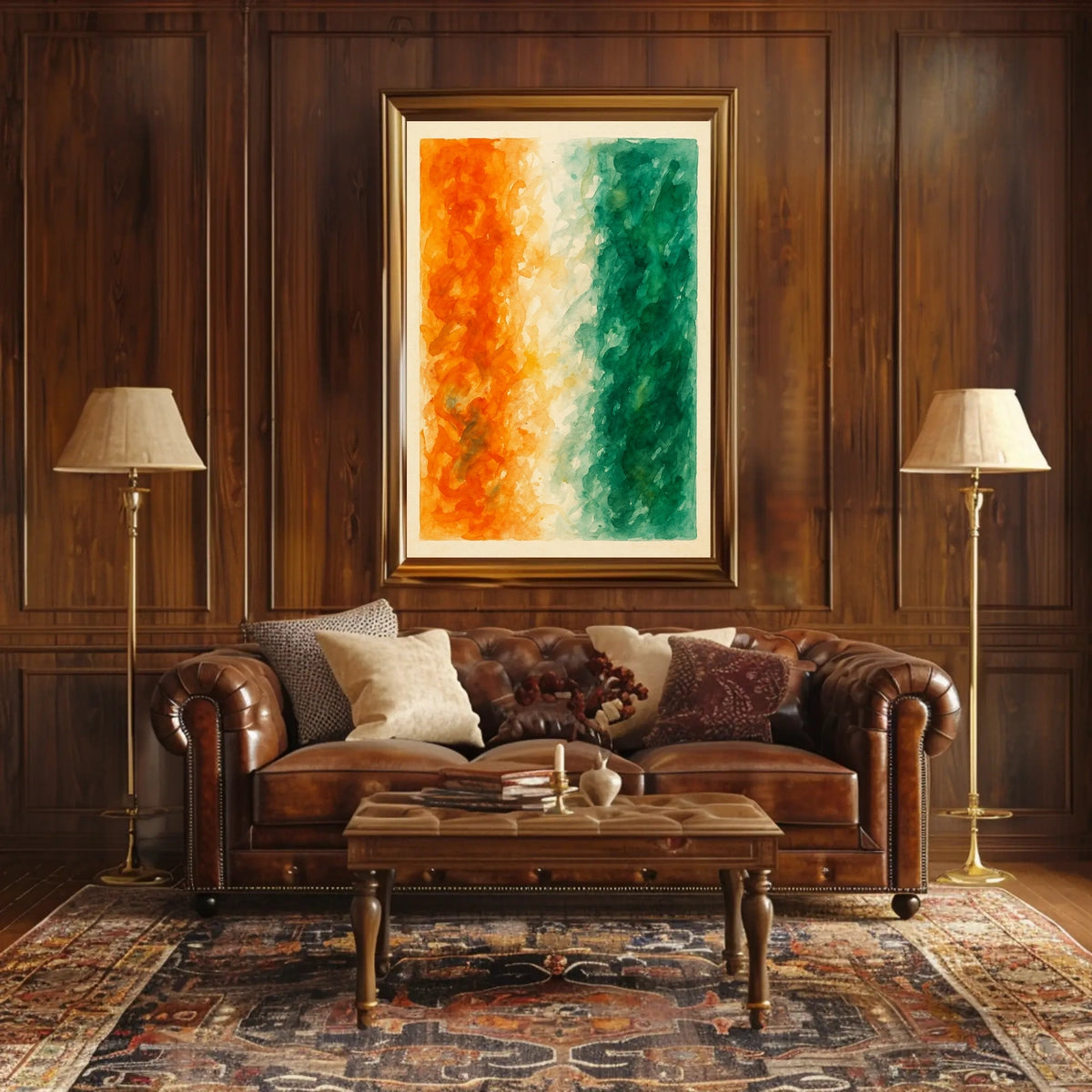 Abstract Tricolor Harmony Poster