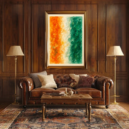 Abstract Tricolor Harmony Poster
