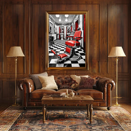 Retro Barber Shop Vibes Poster