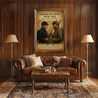 The Nation Divided American Civil War Poster PosterGoat