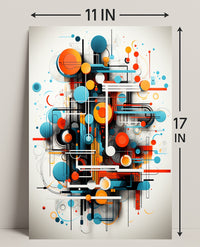 Abstract Geometric Symphony Abstract Poster PosterGoat