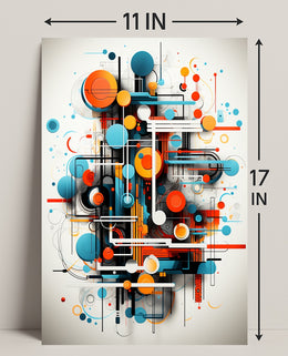 Abstract Geometric Symphony Abstract Poster PosterGoat
