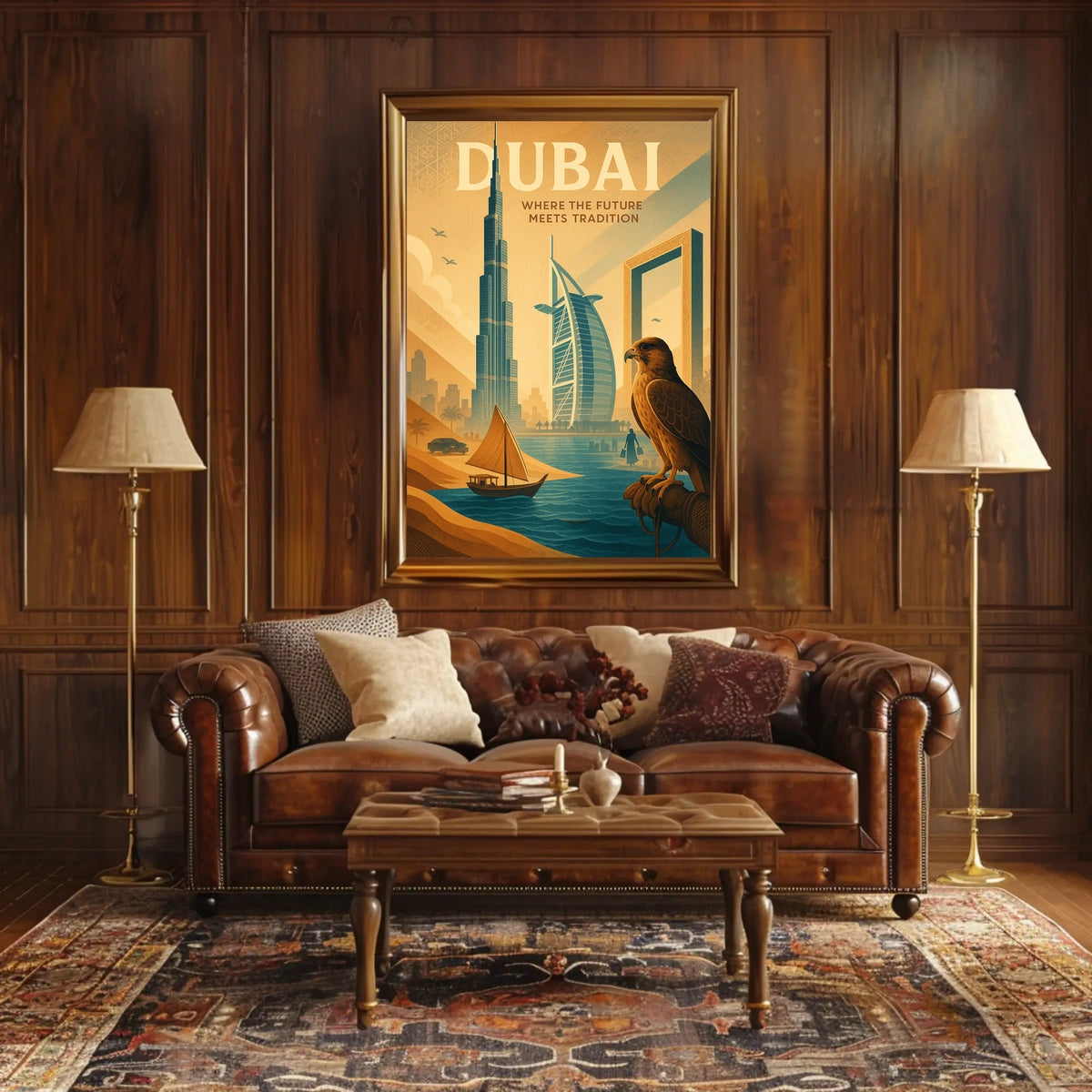 Dubai Poster For Modern Homes Harmonious Heritage Decor