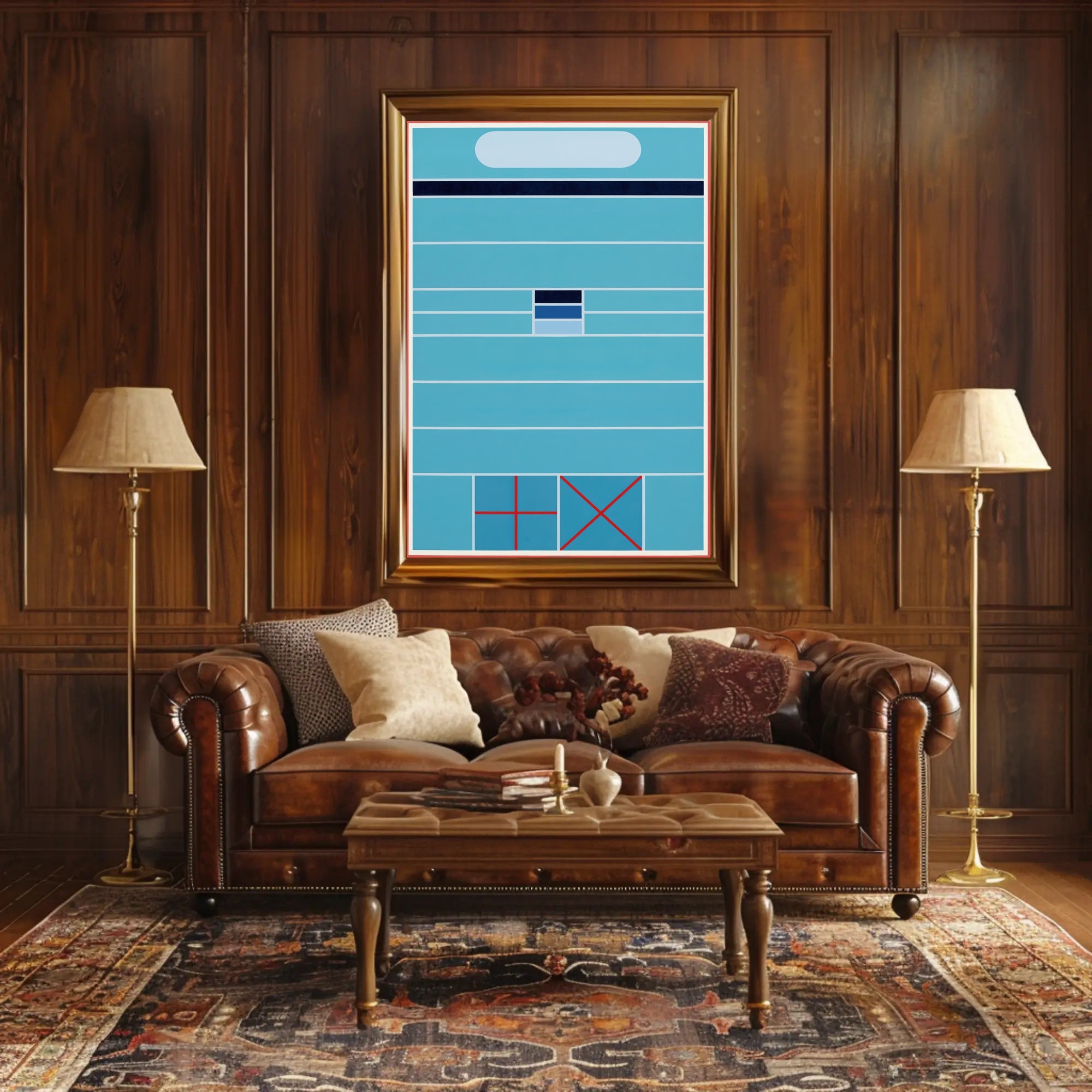 Abstract Geometric Composition Minimalist Poster