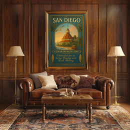 San Diego A Gem On The Pacific Coast Poster