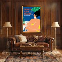 Travel Safe and Smart Poster PosterGoat