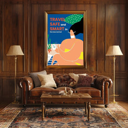 Travel Safe and Smart Poster PosterGoat
