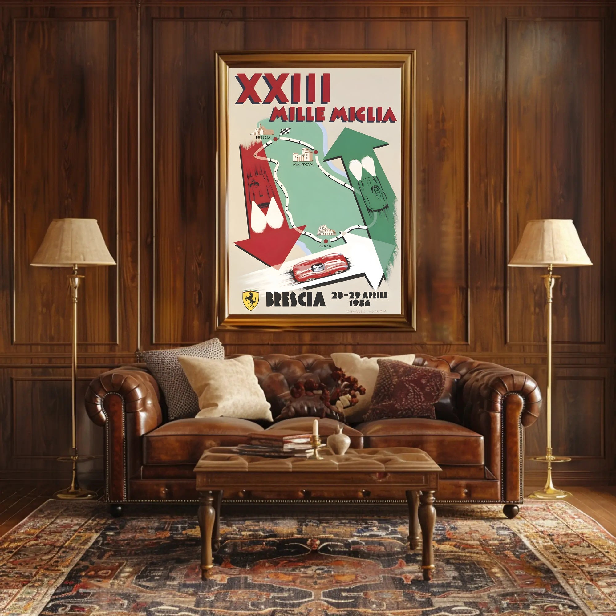 XXIII Mille Miglia Race Poster