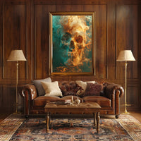 Ethereal Skull in Smoke Poster PosterGoat