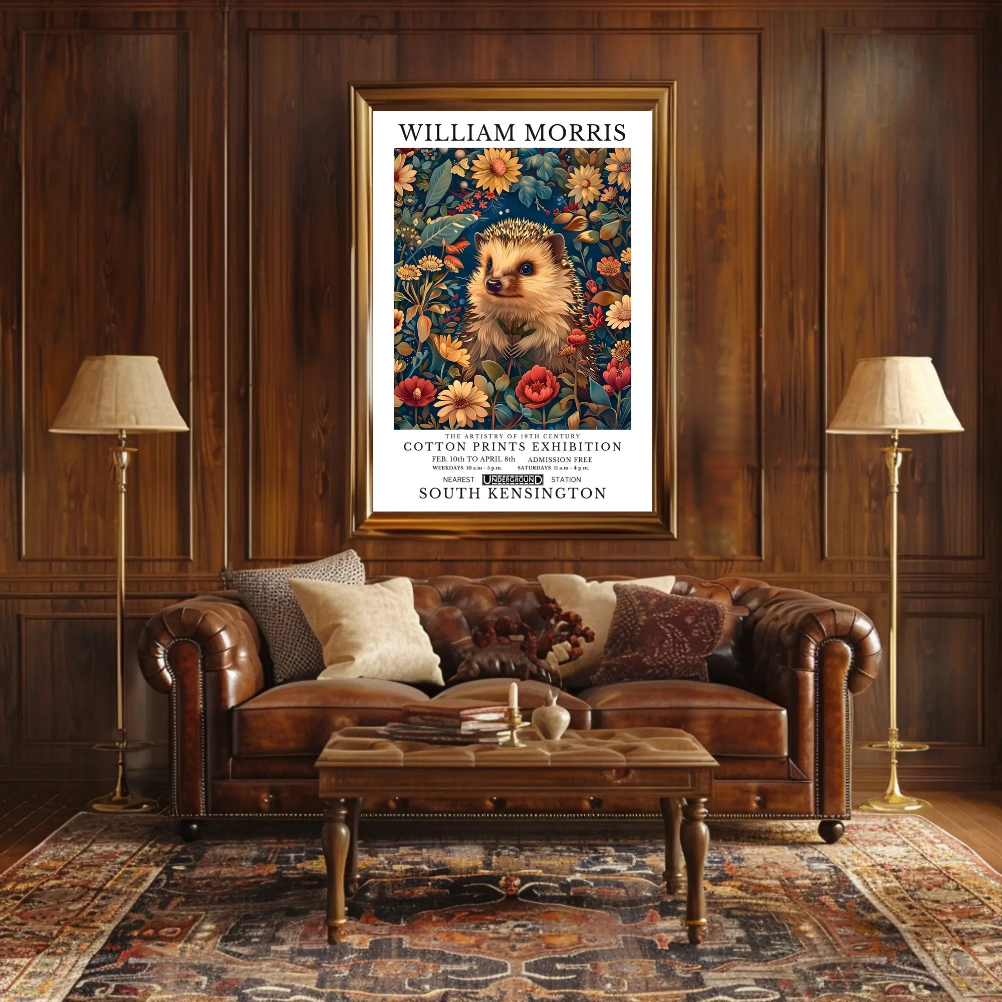 William Morris Nature Artistry Exhibition Poster
