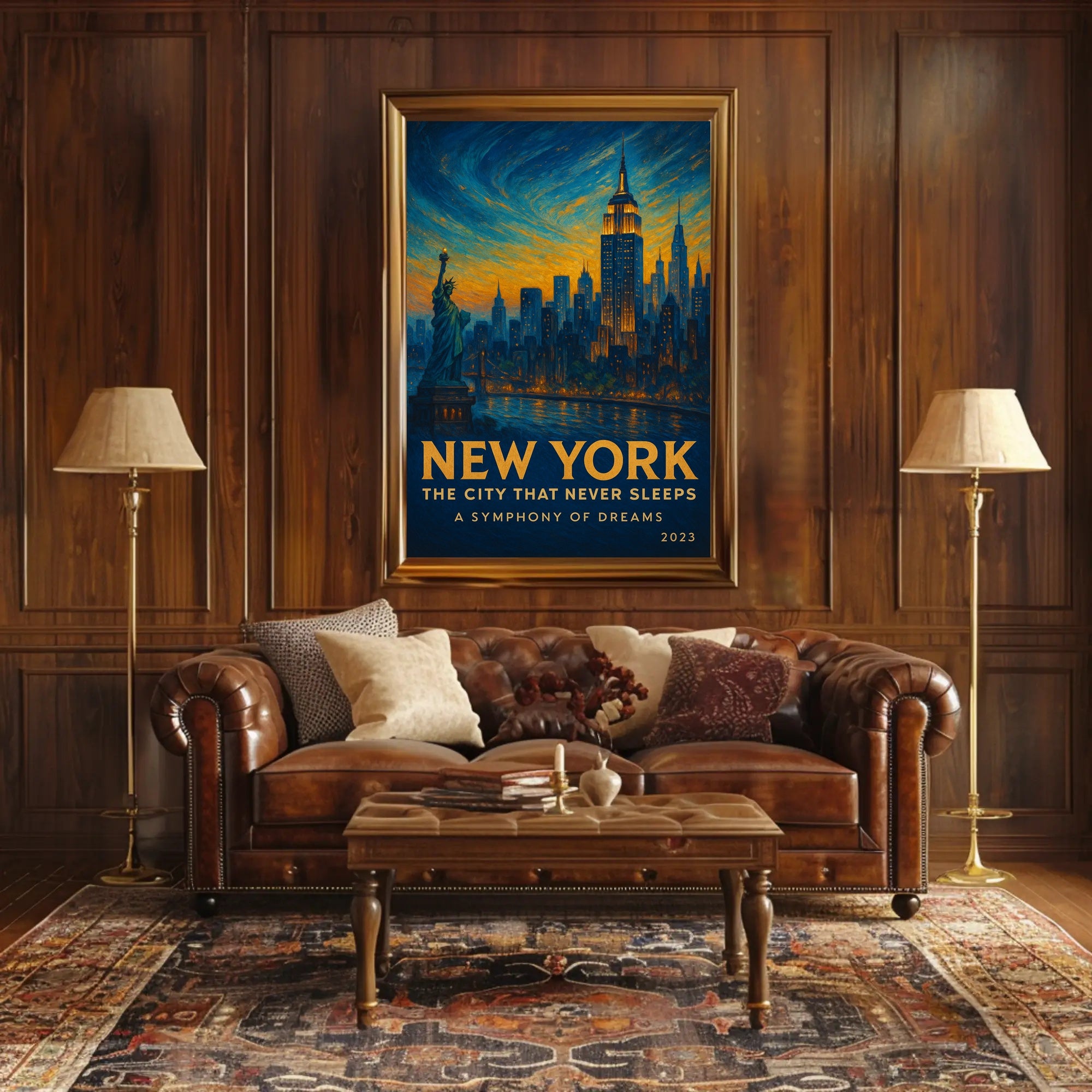 New York Vintage Travel Poster A Symphony Of Dreams