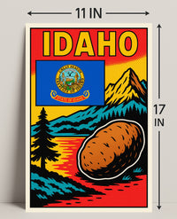 Idaho The Gem State Poster PosterGoat