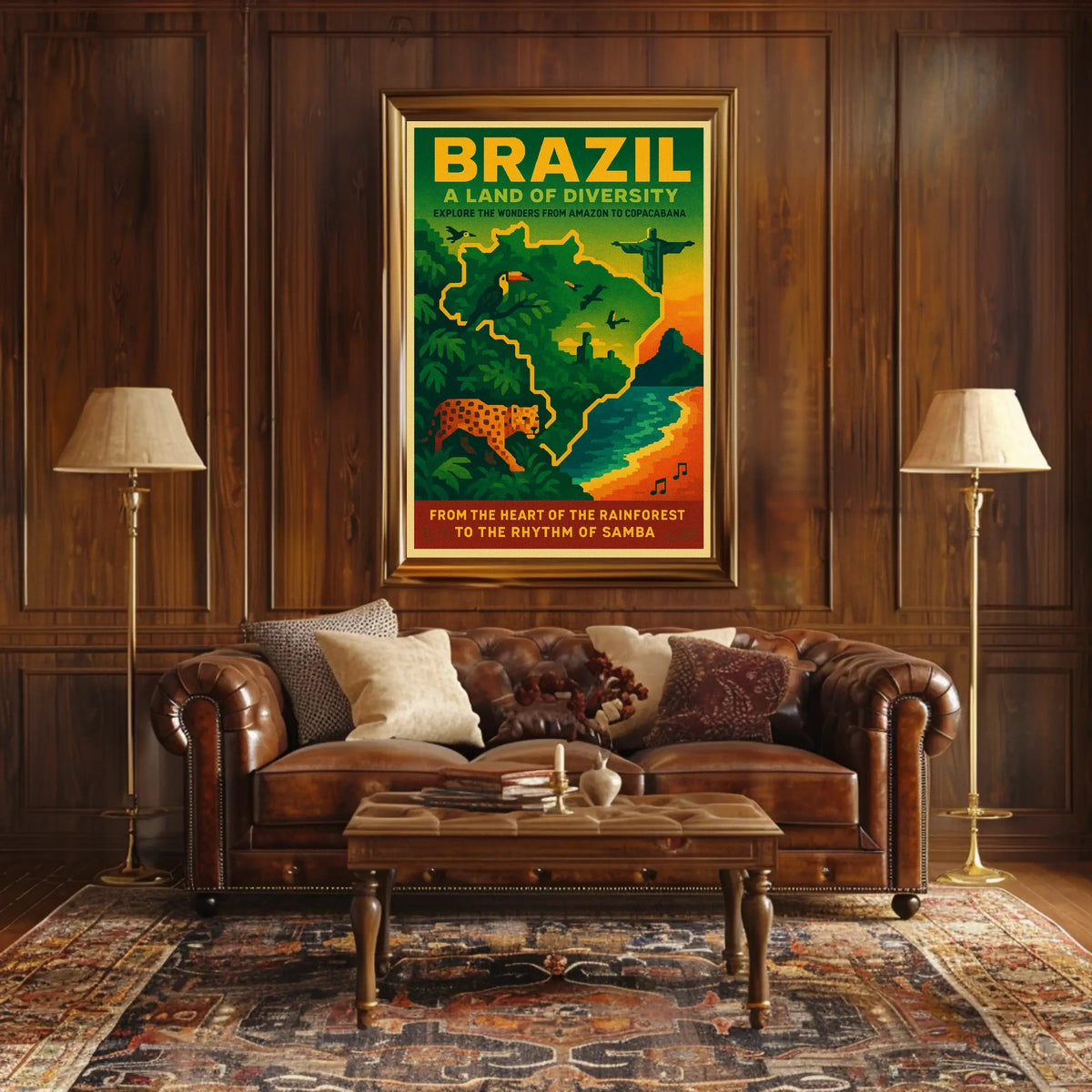 Brazil A Land of Diversity Poster