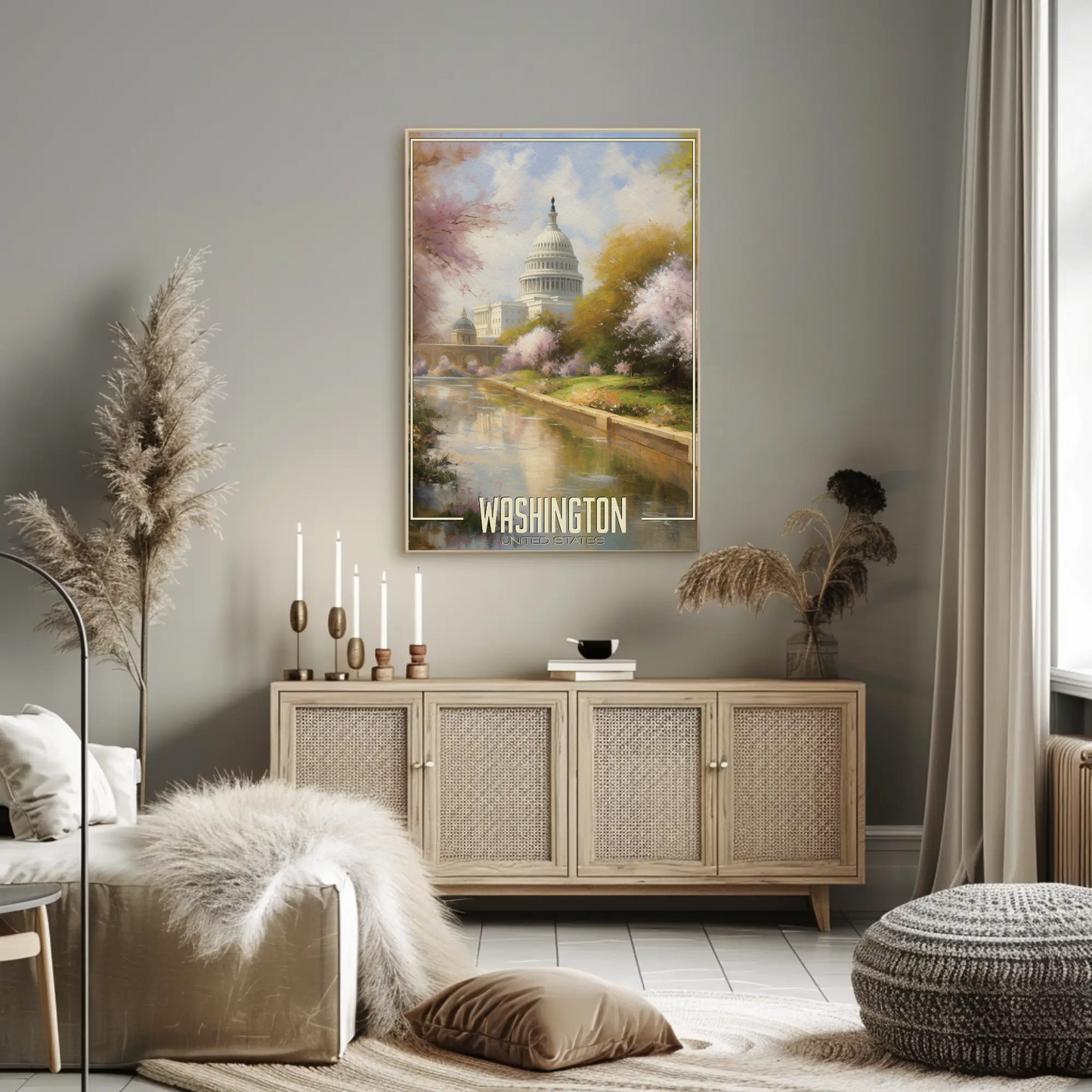 Washington DC United States Vintage Poster