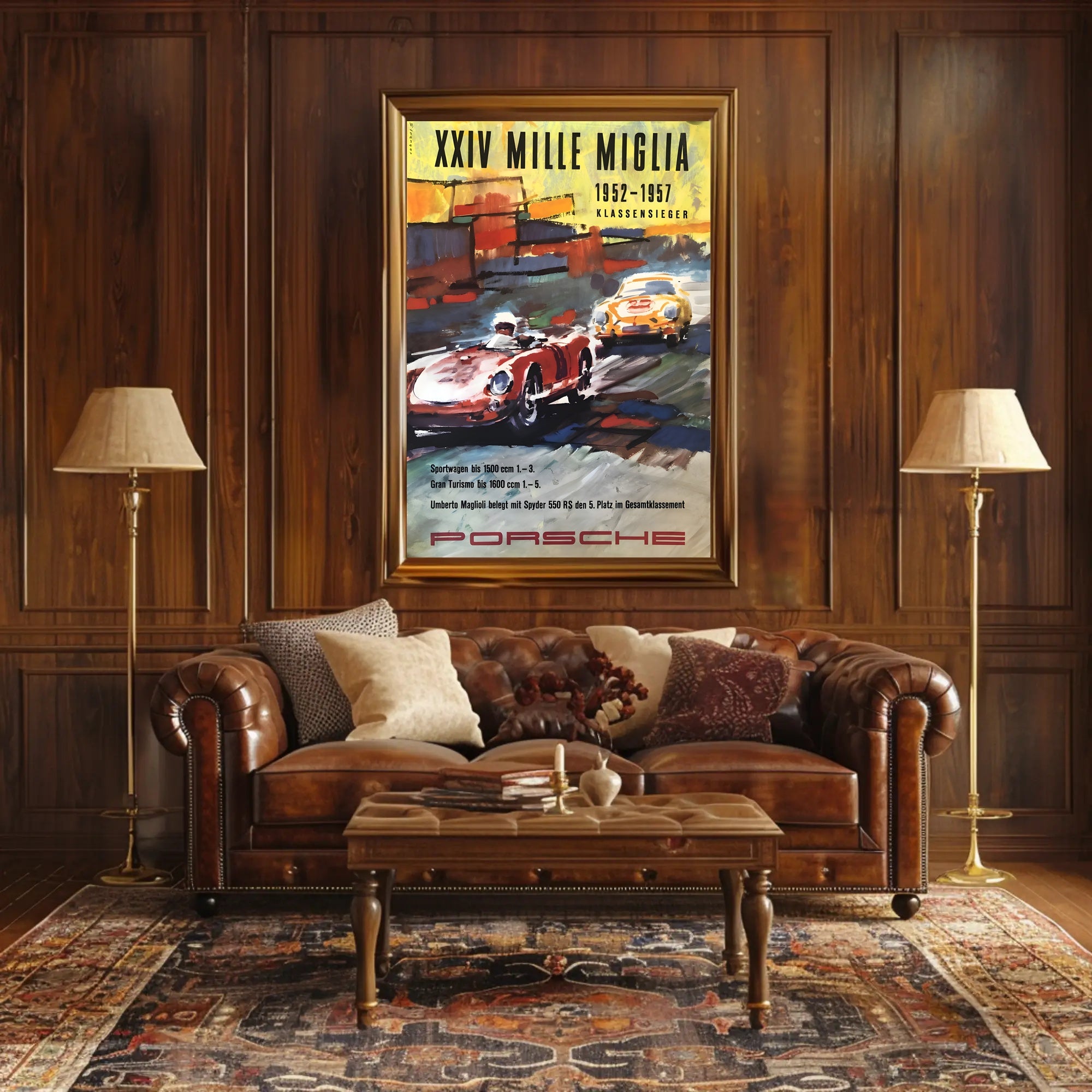 Porsche Mille Miglia Victory Poster