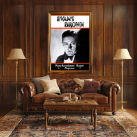 Evans Brown Performer Vintage Cultural Heritage Poster