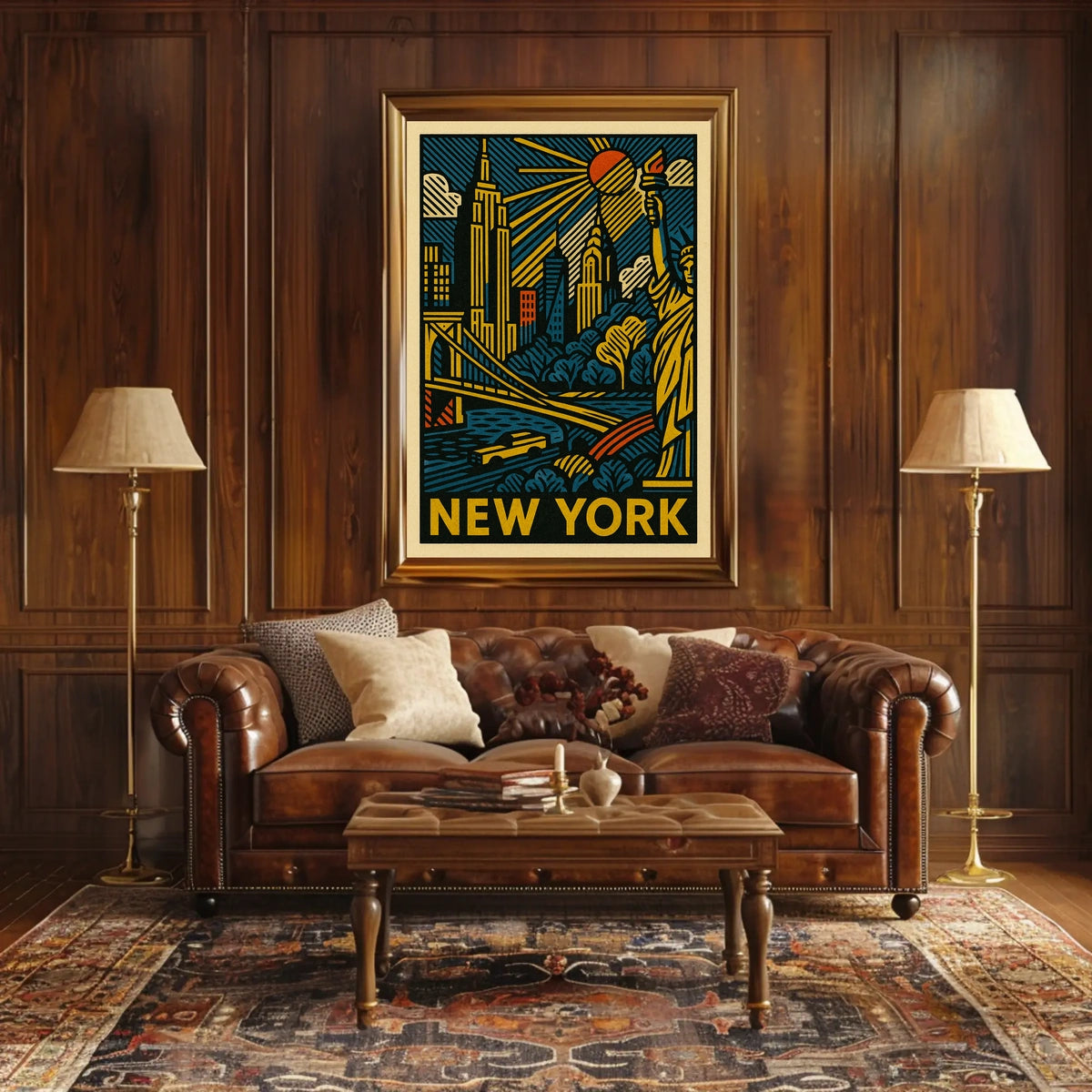 New York Cityscape Poster