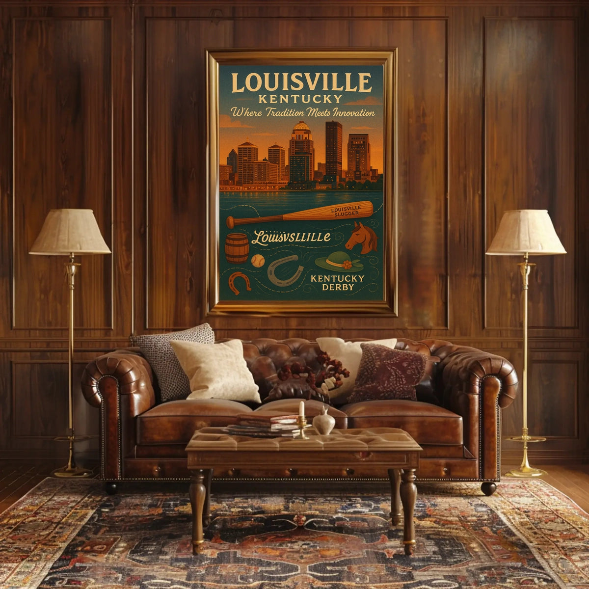 Louisville, Kentucky Where Tradition Meets Innovation Poster