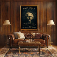 Albert Einstein Relativity Tribute Vintage Poster Art