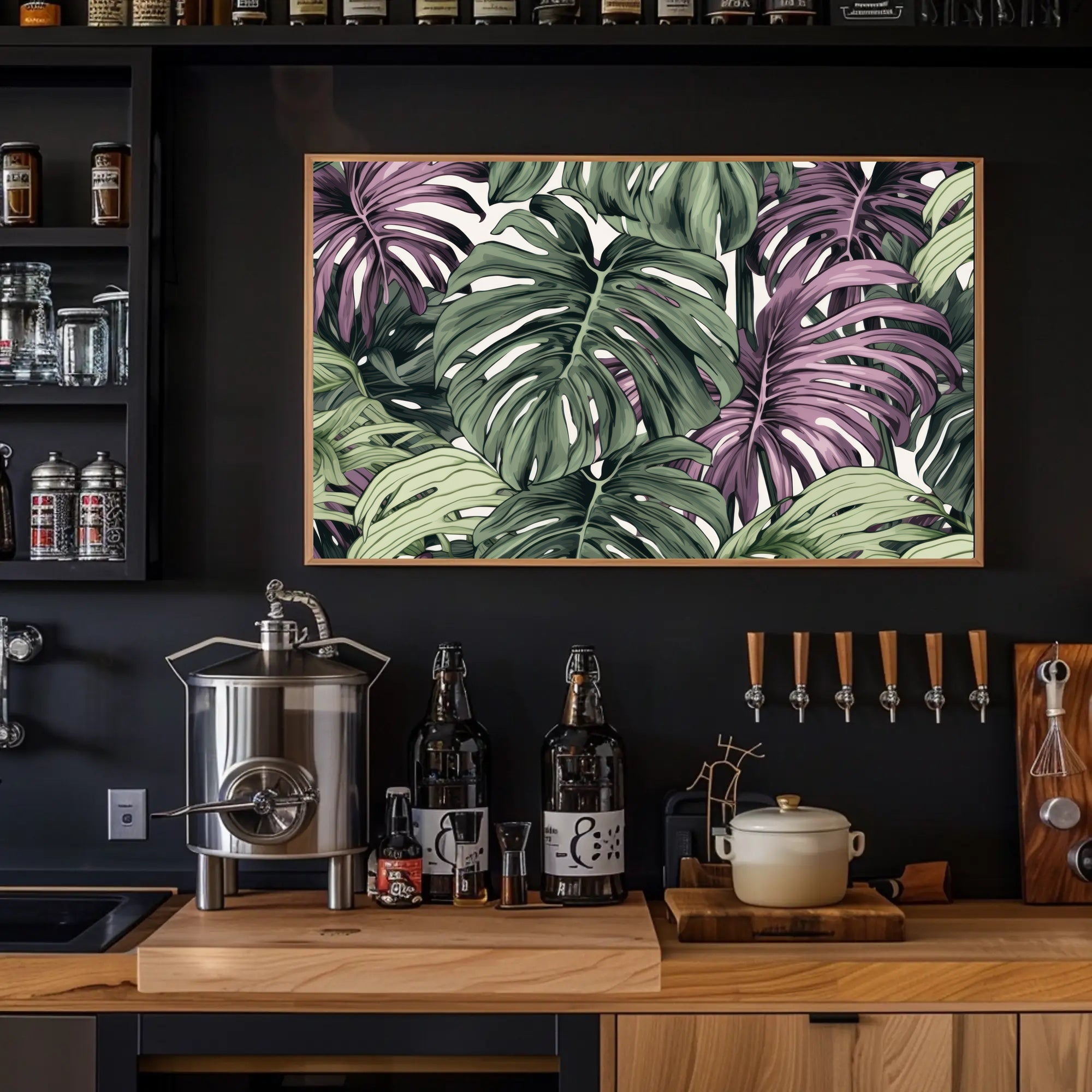 Tropical Foliage Art Poster