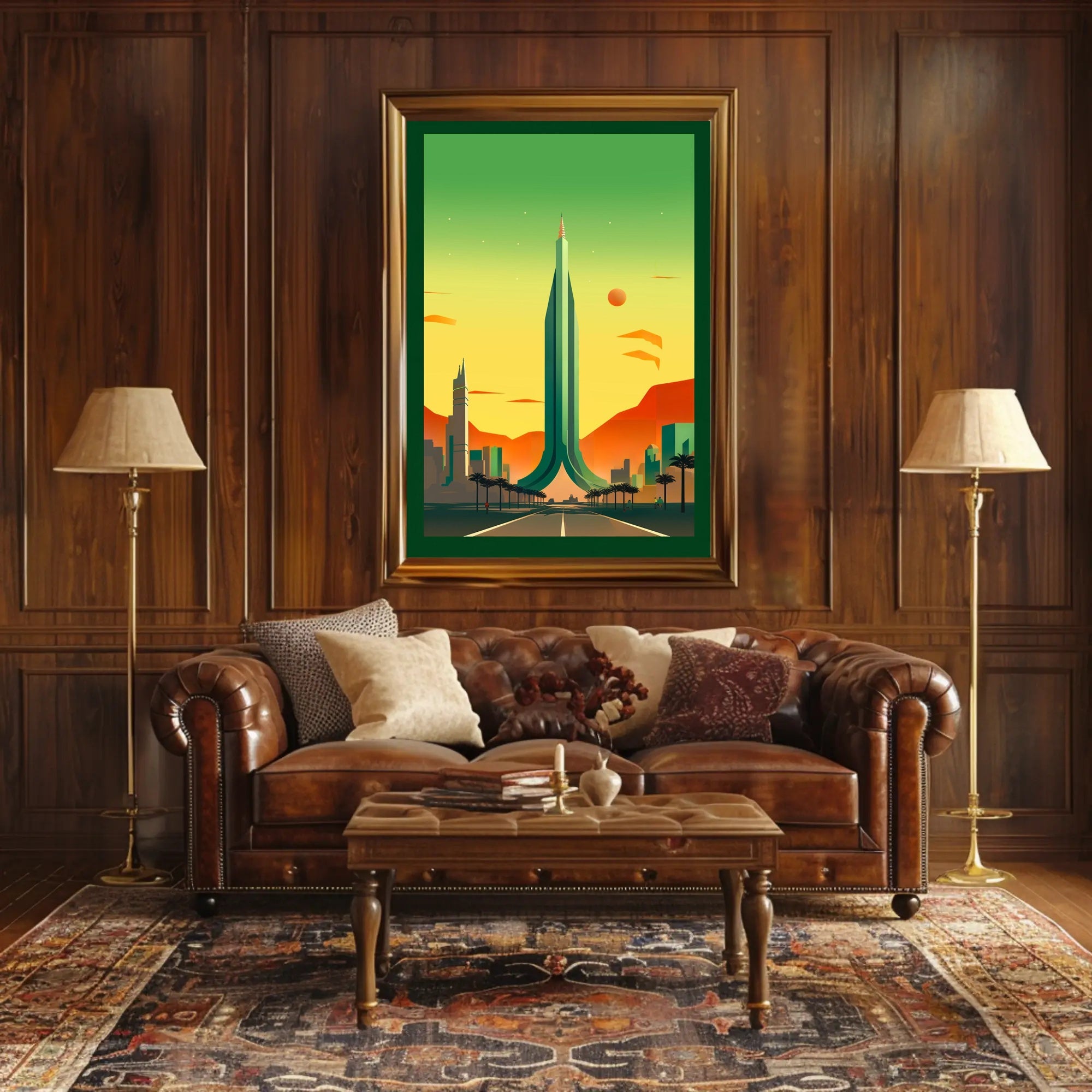 Futuristic Cityscape Poster