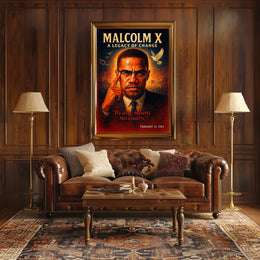 Malcolm X A Legacy of Change Poster PosterGoat