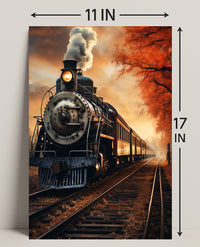 Autumn Steam Journey Poster