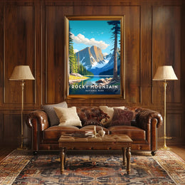 Rocky Mountain Scenic Poster National Park Print