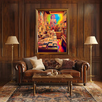 Retro Psychedelic Art Gallery Poster