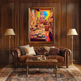 Retro Psychedelic Art Gallery Poster