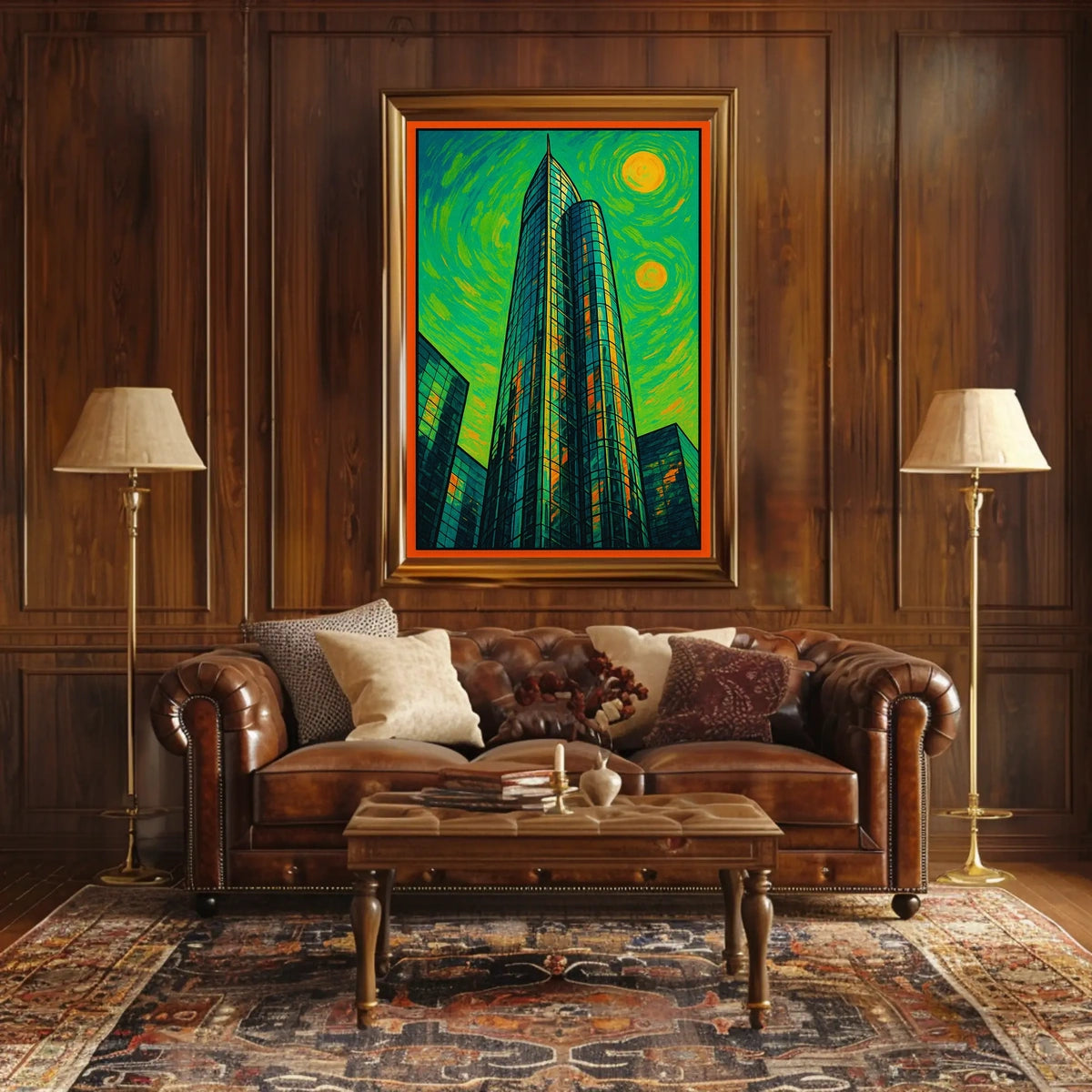 Abstract Urban Skyline Poster