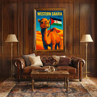 Western Sahara A Vibrant Tribute Poster