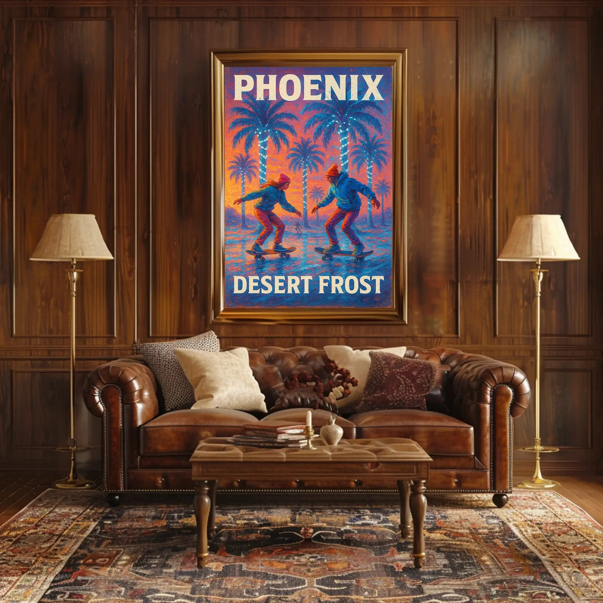 Phoenix Desert Frost Poster