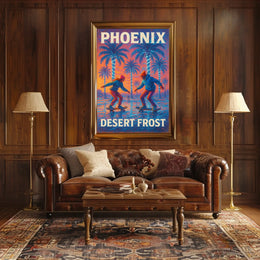Phoenix Desert Frost Poster