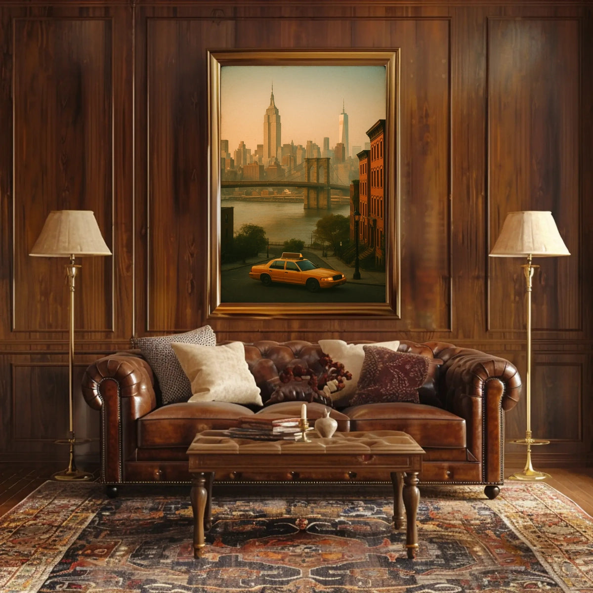 New York City Skyline Poster for Modern Home Decor Wall Art