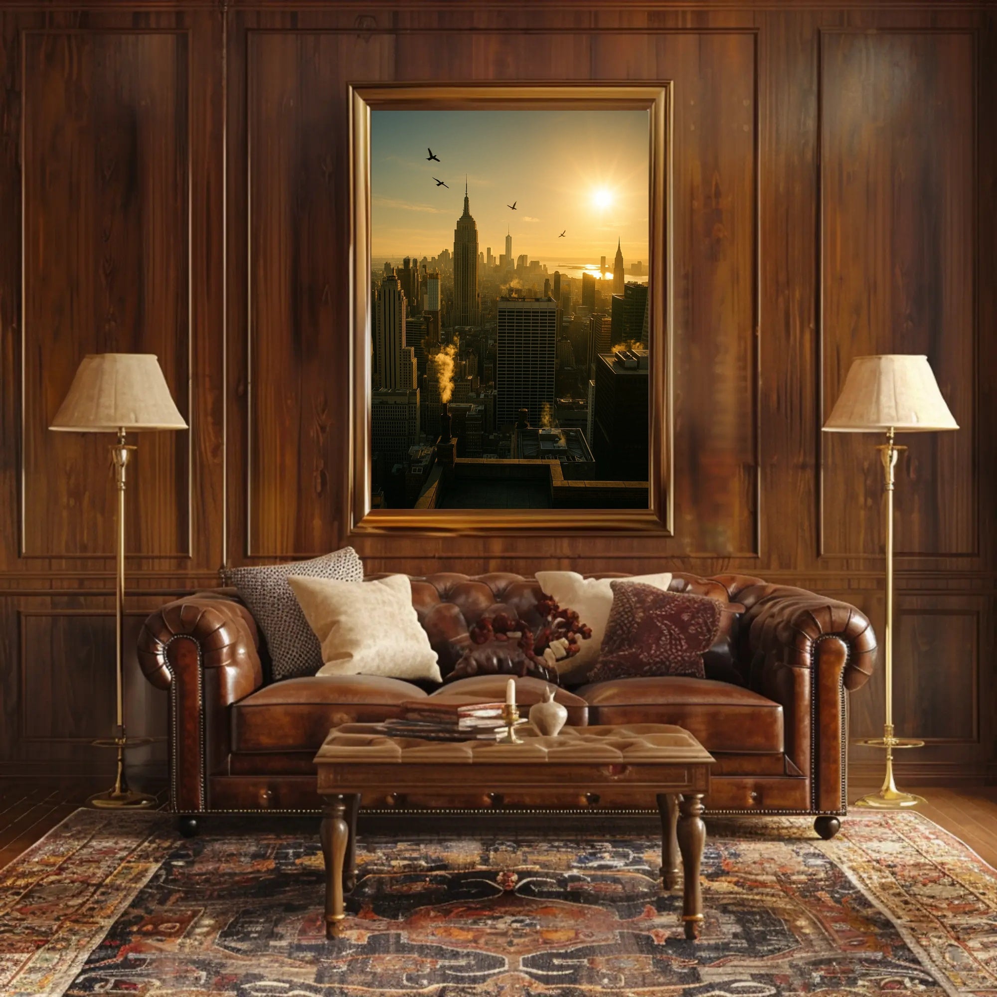 New York City Sunrise Urban or Cityscape Poster