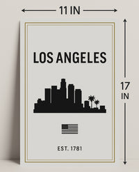 Los Angeles Skyline Poster PosterGoat