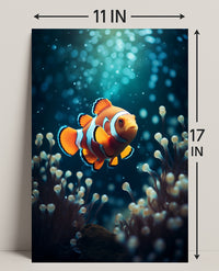 Clownfish In The Deep Poster PosterGoat