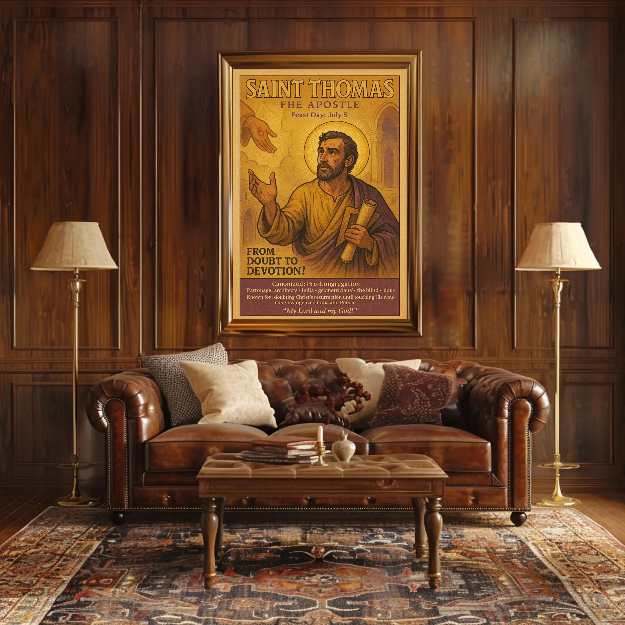 Saint Thomas the Apostle Poster PosterGoat