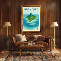 Bora Bora Tropical Island Travel Poster PosterGoat