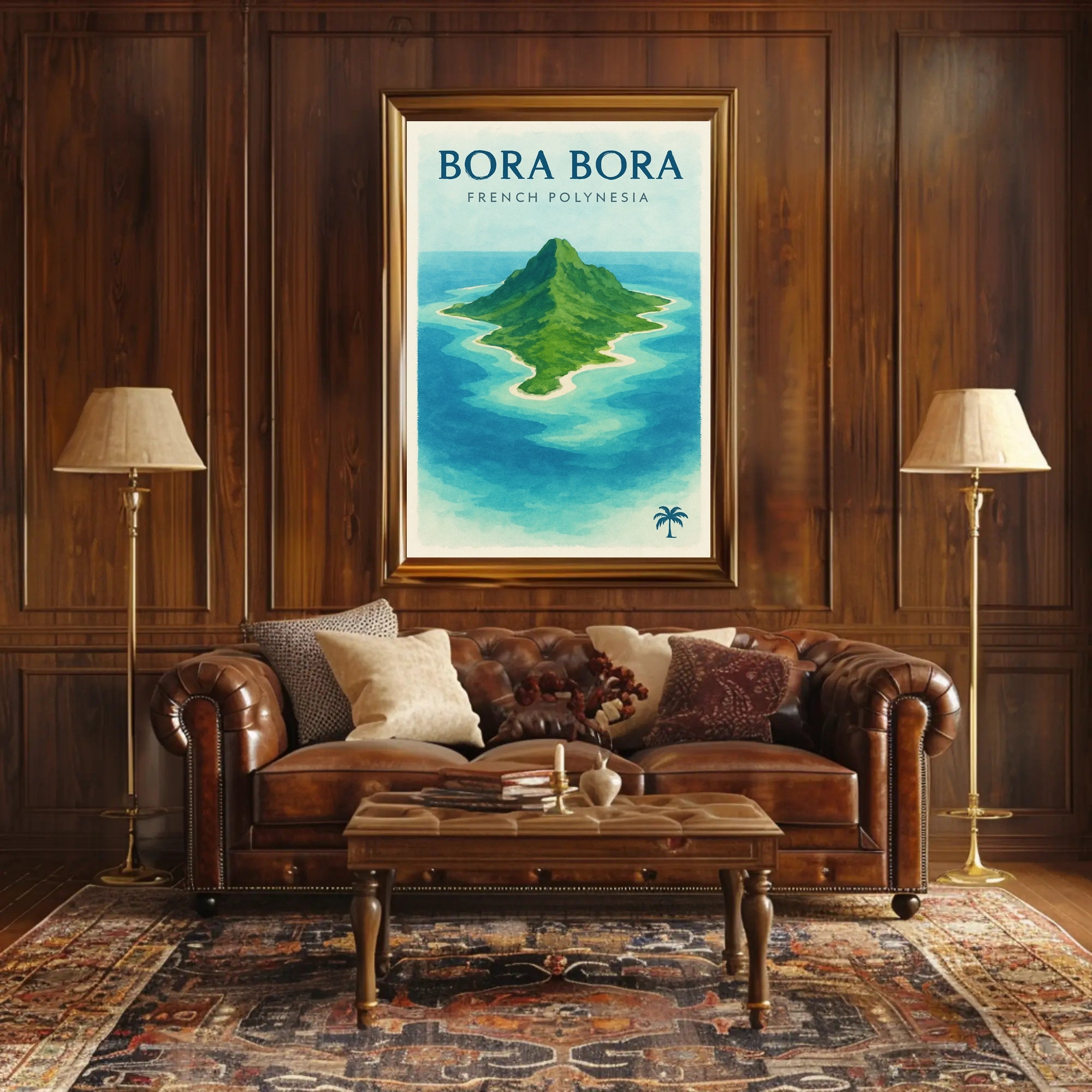 Bora Bora Tropical Island Travel Poster PosterGoat