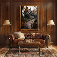 Enchanted Autumn Cottage Poster