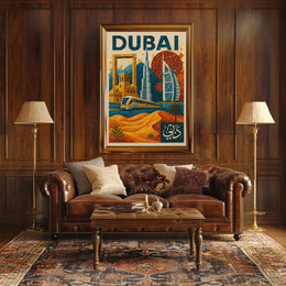 Dubai Mosaic Poster Modernity And Tradition Home Decor