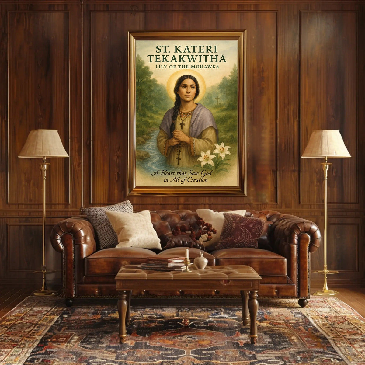 St. Kateri Tekakwitha Lily Of The Poster