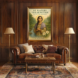 St. Kateri Tekakwitha Lily Of The Poster